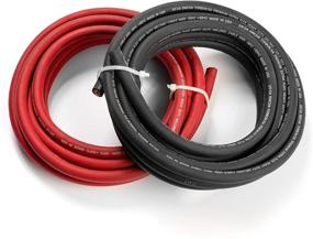 img 4 attached to 🔌 Premium Industrial Grade 2/0 Gauge Torbon X Welding Cable - 25 Feet Each Black + Red Combo