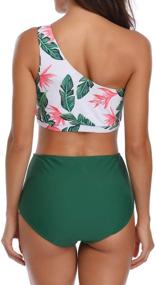 img 2 attached to NAFLEAP Women's Shoulder Swimsuits: Bikini Bathing Swimwear within Swimsuits & Cover-Ups