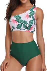 img 4 attached to NAFLEAP Women's Shoulder Swimsuits: Bikini Bathing Swimwear within Swimsuits & Cover-Ups