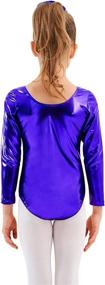 img 1 attached to Kepblom Metallic Gymnastics Bodysuit Dancewear Sports & Fitness in Other Sports