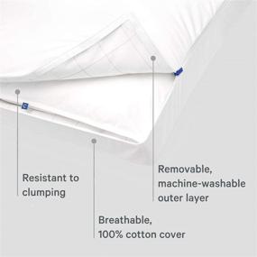 img 2 attached to 🛏️ Casper Standard White Sleep Pillow: Your Ultimate Comfort for a Good Night's Rest