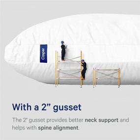 img 1 attached to 🛏️ Casper Standard White Sleep Pillow: Your Ultimate Comfort for a Good Night's Rest