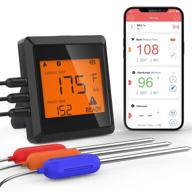 🌡️ garnen 160ft bluetooth wireless meat thermometer with 3 temperature probes - accurate & instant read, smart digital cooking bbq app for grilling oven kitchen food smoker - ios & android support logo