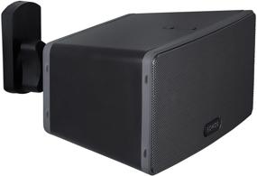 img 3 attached to Крепление для динамиков SONOS Mount-It! настенный кронштейн | Регулируемый наклон/поворот | Черный | Вместимость 22 фунта | MI-SP08 (Не совместимо с SONOS ONE)