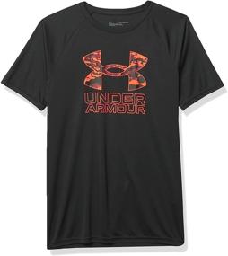 img 3 attached to Футболка на короткий рукав с гибридной печатью для мальчиков от Under Armour.