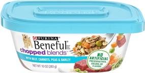 img 4 attached to 🐶 Purina Beneful Chopped Blends in Beef – Tasty Wet Dog Food! (8) 10 oz. Tubs