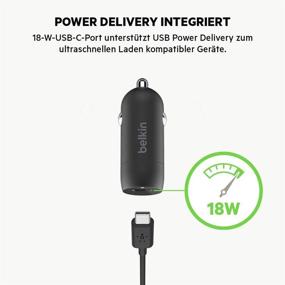 img 3 attached to 🔌 Belkin USB-C Car Charger 18W with 4Ft USB-C to Lightning Cable - Fast iPhone Charger for iPhone 11, Pro, Max, XS, XR, X, 8, SE 2020 - iPhone Car Charger and Charger