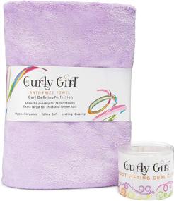 img 4 attached to 🌀 Enhance Your Curls with the Curly Girl Microfiber Towel and Root Lifting Double Prong Clips (Lavender)