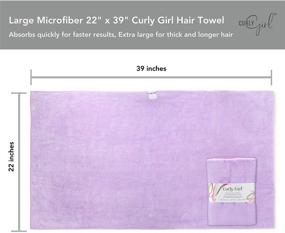 img 1 attached to 🌀 Enhance Your Curls with the Curly Girl Microfiber Towel and Root Lifting Double Prong Clips (Lavender)