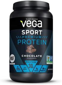 img 4 attached to 🌱 Vega Sport Premium Protein Powder - Chocolate Vegan, 30g Plant Based Protein, 5g BCAAs, Low Carb, Keto Friendly, Dairy Free, Gluten Free, Non GMO, Pea Protein for Women and Men, 1.8 lbs (19 Servings)