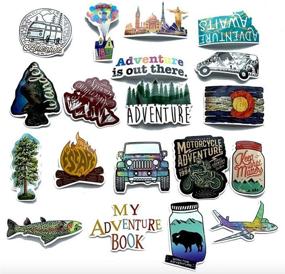 img 2 attached to 🏞️ 115pcs Adventure Tourism Theme Stickers Decals for Outdoor Enthusiasts | Laptop, Car, Motorcycle, Luggage, Waterproof