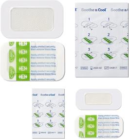 img 1 attached to 🔥 CURAD Soothe & Cool Burn Bandages: Instant Cooling Relief for Burns, Assorted Sizes, Pack of 8