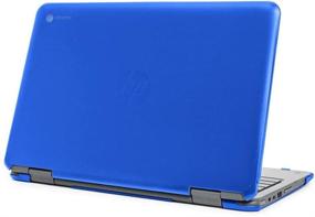 img 4 attached to 🔵 mCover Blue Hard Shell Case for Late-2019 11.6" HP Chromebook X360 11 G2 EE Laptops - Enhance Your SEO