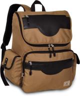 everest bp900 tan wrangler backpack tan logo