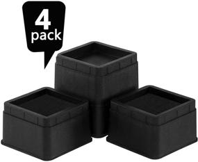 img 4 attached to 🛏️ Enhance Your Living Space with Joyclub 2 inch Heavy Duty Bed Risers - Increase Sofa, Table, and Couch Height by 2 or 4 Inches