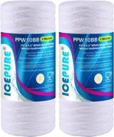 🚰 icepure 5 micron whole house sediment string wound water filter replacement - compatible with 84637, wpx5bb97p, pc10, 355214-45, 355215-45, wp10bb97p, wp5bb97p - 10”4.5'' size - pack of 2 logo