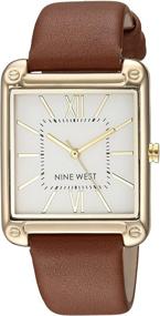 img 4 attached to Stylish and Timeless: Nine West Women's Strap Watch, NW/2116