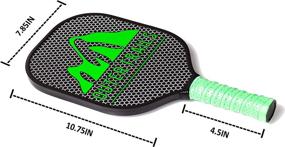 img 3 attached to 🎾 Complete Pickleball Set: 2 Paddles, 4 Pickleballs with Individual Protective Cases, and Free Carry Bag by Outer Trails