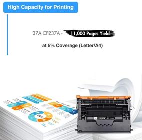 img 2 attached to 🖨️ High-Quality Replacement Toner Cartridge for HP 37A CF237A 37X – Compatible with Enterprise M607n M608dn M609 M608n M607dn M608x M609x MFP M632 M631 M631h M633fh Printer (Black, 1-Pack)