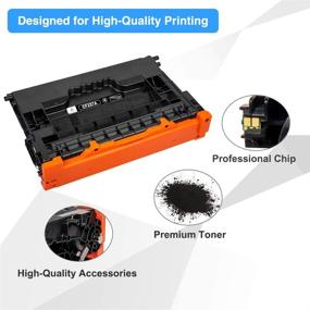 img 1 attached to 🖨️ High-Quality Replacement Toner Cartridge for HP 37A CF237A 37X – Compatible with Enterprise M607n M608dn M609 M608n M607dn M608x M609x MFP M632 M631 M631h M633fh Printer (Black, 1-Pack)