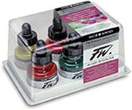 набор акриловых тушей daler-rowney fw acrylic artists: откройте яркую мощь 6 основных цветов (160100006) логотип