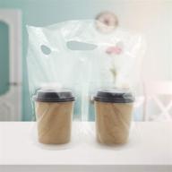 plastic drink carrier bags cups logo
