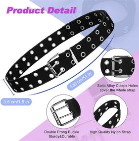 img 3 attached to Pieces Double Grommet Two Hole Vintage Women's Accessories for Belts