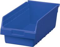 📦 akro-mils 30088 plastic nesting shelfmax storage bin box, 18x8x6 inches, blue, pack of 8 logo