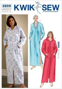 img 3 attached to 👘 XS-XL Kwik Sew K3209 Robes Sewing Pattern for Women