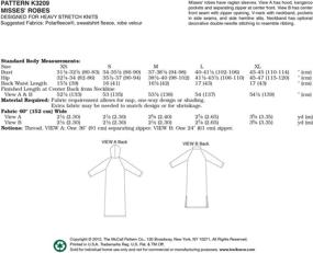 img 1 attached to 👘 XS-XL Kwik Sew K3209 Robes Sewing Pattern for Women