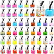 🥤 48-piece milk tea boba charms set - glass bottle pendant with fruit earrings for diy crafts, necklace, jewelry, keychain - 24 styles available logo