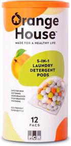 img 4 attached to Orange House Laundry Detergent Pods 12 Pacs: Natural 5-in-1 Solid Pods with Granule Formula - Efficient Cleaning Solution