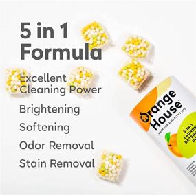 img 1 attached to Orange House Laundry Detergent Pods 12 Pacs: Natural 5-in-1 Solid Pods with Granule Formula - Efficient Cleaning Solution