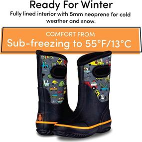 img 2 attached to LONECONE Kids All Weather Neoprene MudBoots Boys' Shoes ~ Boots