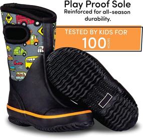 img 3 attached to LONECONE Kids All Weather Neoprene MudBoots Boys' Shoes ~ Boots