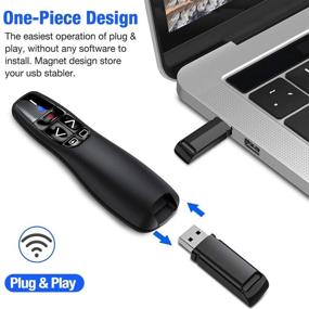 img 1 attached to 📱 RF 2.4GHz Wireless Presenter Remote: PowerPoint Clicker for Keynote/PPT/Mac/PC