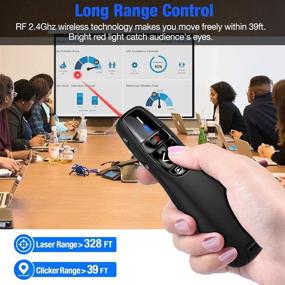 img 2 attached to 📱 RF 2.4GHz Wireless Presenter Remote: PowerPoint Clicker for Keynote/PPT/Mac/PC