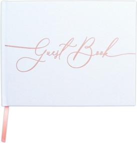 img 4 attached to 📘 Chriz.Z White Textured Wedding Guest Book with Rose Gold Foil Lettering - Polaroid Album, 100 Pages