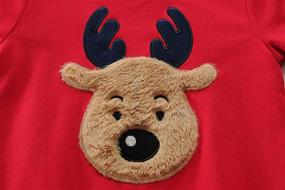 img 1 attached to 🦌 Boys' Reindeer Sweatshirt: Comfy Cotton Pullover Sweater for Stylish Youngsters