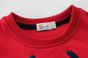 img 2 attached to 🦌 Boys' Reindeer Sweatshirt: Comfy Cotton Pullover Sweater for Stylish Youngsters