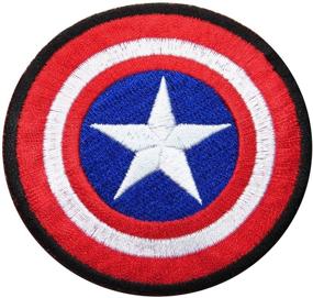 img 2 attached to 🦸 Captain America 2.75" Super Hero Comic Avenger Patch - Iron/Sew On