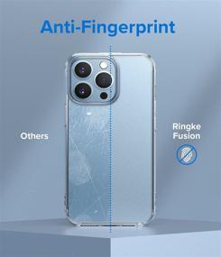 img 2 attached to 📱 Ringke Fusion iPhone 13 Pro Max Case - Anti-Fingerprint Translucent Frost Back, Shockproof Bumper, 6.7-inch (2021), Matte Clear