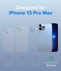 img 3 attached to 📱 Ringke Fusion iPhone 13 Pro Max Case - Anti-Fingerprint Translucent Frost Back, Shockproof Bumper, 6.7-inch (2021), Matte Clear