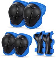 🛹 anikea kids protective gear set - knee pads elbow pads wrist guards for bike, roller skating, skateboarding, inline skating, hoverboarding логотип