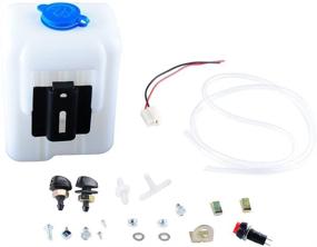 img 4 attached to 🚘 Wadoy Universal Windshield Washer Pump Reservoir Kit 99300: Ultimate Fluid Reservoir Tank Bottle with Pump for Automobiles