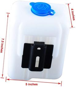 img 1 attached to 🚘 Wadoy Universal Windshield Washer Pump Reservoir Kit 99300: Ultimate Fluid Reservoir Tank Bottle with Pump for Automobiles
