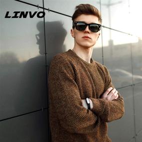 img 3 attached to 🕶️ LINVO Polarized Sunglasses - Timeless Classic Design