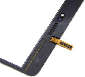 img 1 attached to 📱 Black Touch Screen Glass Digitizer Assembly for Samsung Galaxy Tab A 8.0 SM-T350 T350 - Includes PreInstalled Adhesive and Tools (LCD Not Included)