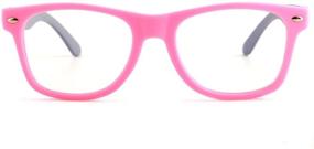 img 3 attached to 👓 Rectangle Blue Light Blocking Glasses for Kids Ages 5-12 | Digital Eye Protection for Boys and Girls