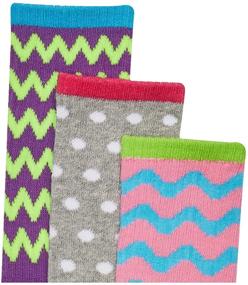img 2 attached to Jefferies Socks Little Girls' Sporty Half Cushion Crew Socks - 3 Pairs Pack